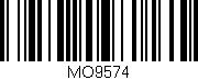 Código de barras (EAN, GTIN, SKU, ISBN): 'MO9574'