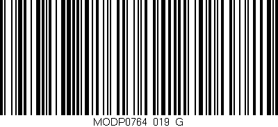 Código de barras (EAN, GTIN, SKU, ISBN): 'MODP0764_019_G'