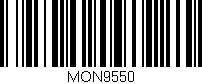 Código de barras (EAN, GTIN, SKU, ISBN): 'MON9550'