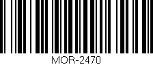 Código de barras (EAN, GTIN, SKU, ISBN): 'MOR-2470'