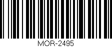 Código de barras (EAN, GTIN, SKU, ISBN): 'MOR-2495'