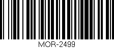 Código de barras (EAN, GTIN, SKU, ISBN): 'MOR-2499'