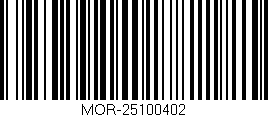Código de barras (EAN, GTIN, SKU, ISBN): 'MOR-25100402'