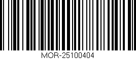 Código de barras (EAN, GTIN, SKU, ISBN): 'MOR-25100404'