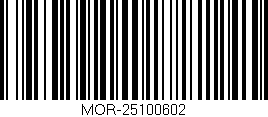 Código de barras (EAN, GTIN, SKU, ISBN): 'MOR-25100602'