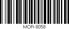 Código de barras (EAN, GTIN, SKU, ISBN): 'MOR-8058'