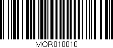 Código de barras (EAN, GTIN, SKU, ISBN): 'MOR010010'