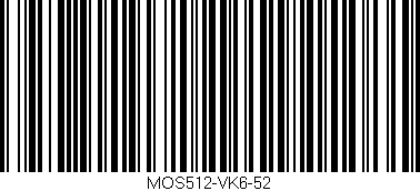 Código de barras (EAN, GTIN, SKU, ISBN): 'MOS512-VK6-52'