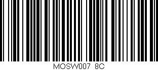 Código de barras (EAN, GTIN, SKU, ISBN): 'MOSW007/8C'