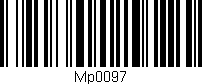 Código de barras (EAN, GTIN, SKU, ISBN): 'MP0097'
