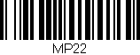 Código de barras (EAN, GTIN, SKU, ISBN): 'MP22'