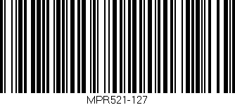 Código de barras (EAN, GTIN, SKU, ISBN): 'MPR521-127'