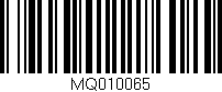 Código de barras (EAN, GTIN, SKU, ISBN): 'MQ010065'