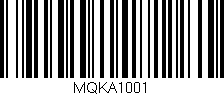 Código de barras (EAN, GTIN, SKU, ISBN): 'MQKA1001'
