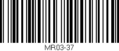 Código de barras (EAN, GTIN, SKU, ISBN): 'MR03-37'