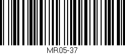Código de barras (EAN, GTIN, SKU, ISBN): 'MR05-37'