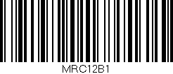 Código de barras (EAN, GTIN, SKU, ISBN): 'MRC12B1'