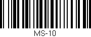 Código de barras (EAN, GTIN, SKU, ISBN): 'MS-10'