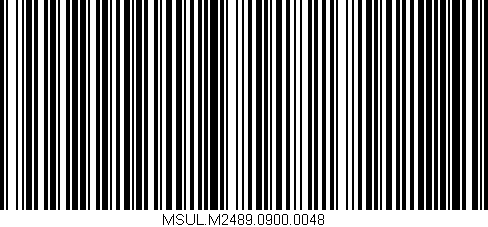 Código de barras (EAN, GTIN, SKU, ISBN): 'MSUL.M2489.0900.0048'