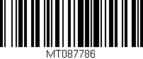 Código de barras (EAN, GTIN, SKU, ISBN): 'MT087786'