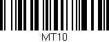 Código de barras (EAN, GTIN, SKU, ISBN): 'MT10'