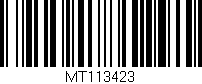 Código de barras (EAN, GTIN, SKU, ISBN): 'MT113423'