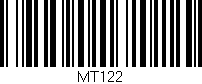 Código de barras (EAN, GTIN, SKU, ISBN): 'MT122'
