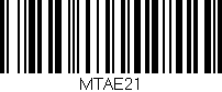Código de barras (EAN, GTIN, SKU, ISBN): 'MTAE21'