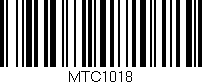 Código de barras (EAN, GTIN, SKU, ISBN): 'MTC1018'