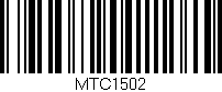 Código de barras (EAN, GTIN, SKU, ISBN): 'MTC1502'