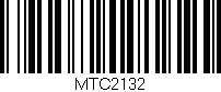 Código de barras (EAN, GTIN, SKU, ISBN): 'MTC2132'