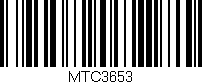 Código de barras (EAN, GTIN, SKU, ISBN): 'MTC3653'