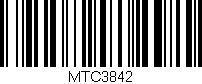 Código de barras (EAN, GTIN, SKU, ISBN): 'MTC3842'