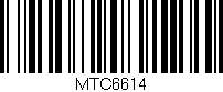 Código de barras (EAN, GTIN, SKU, ISBN): 'MTC6614'