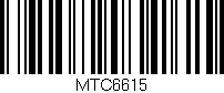 Código de barras (EAN, GTIN, SKU, ISBN): 'MTC6615'