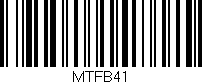 Código de barras (EAN, GTIN, SKU, ISBN): 'MTFB41'