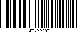 Código de barras (EAN, GTIN, SKU, ISBN): 'MTKBB302'