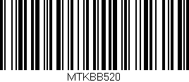 Código de barras (EAN, GTIN, SKU, ISBN): 'MTKBB520'