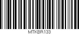 Código de barras (EAN, GTIN, SKU, ISBN): 'MTKBR133'