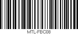 Código de barras (EAN, GTIN, SKU, ISBN): 'MTL-FBC08'