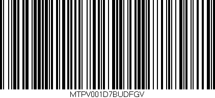Código de barras (EAN, GTIN, SKU, ISBN): 'MTPV001D7BUDFGV'