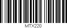 Código de barras (EAN, GTIN, SKU, ISBN): 'MTX220'