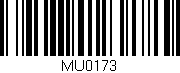 Código de barras (EAN, GTIN, SKU, ISBN): 'MU0173'