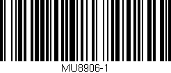 Código de barras (EAN, GTIN, SKU, ISBN): 'MU8906-1'