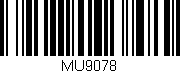 Código de barras (EAN, GTIN, SKU, ISBN): 'MU9078'