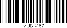 Código de barras (EAN, GTIN, SKU, ISBN): 'MUB-4157'