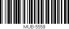 Código de barras (EAN, GTIN, SKU, ISBN): 'MUB-5559'