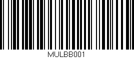 Código de barras (EAN, GTIN, SKU, ISBN): 'MULBB001'