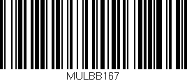 Código de barras (EAN, GTIN, SKU, ISBN): 'MULBB167'