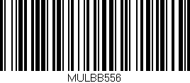 Código de barras (EAN, GTIN, SKU, ISBN): 'MULBB556'
